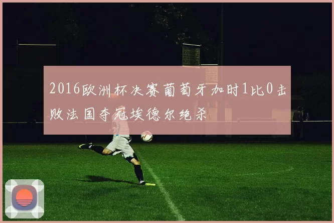 2016欧洲杯决赛葡萄牙加时1比0击败法国夺冠埃德尔绝杀