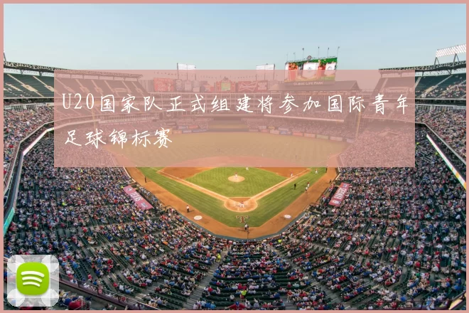 U20国家队正式组建将参加国际青年足球锦标赛